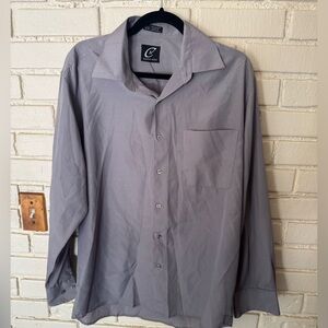 Gray Casual Button Down Shirt